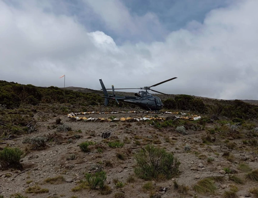 Kilimanjaro helicopter rescue
